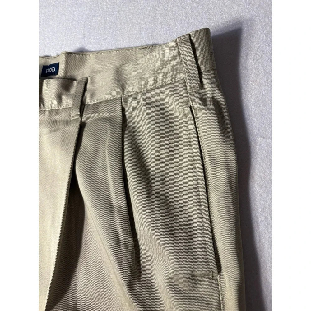 Izod Beige/tan/khaki Pleated dress pants 36x32